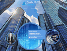 Tablet Screenshot of diamantbleugestion.com